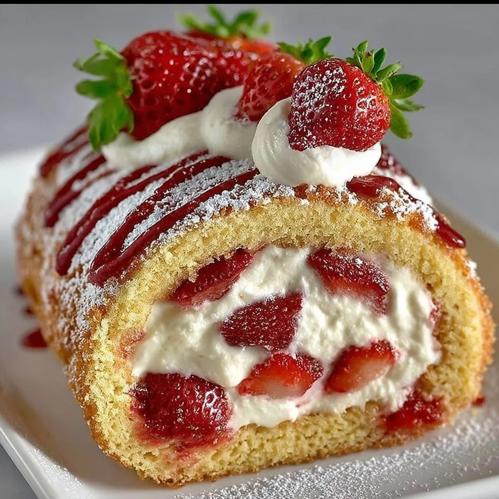 Strawberry Cheesecake Roll